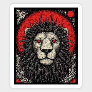 Nocturnal Leo Zodiac Sticker